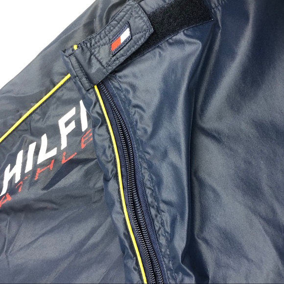 Tommy Hilfiger Athletic Pants Blue Spellout Men xs - Picture 5 of 7